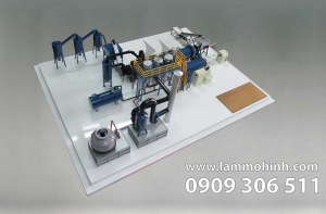 Rubber incinerator equipment model