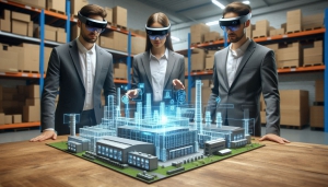 Tương t&aacute;c với m&ocirc; h&igrave;nh nh&agrave; m&aacute;y th&ocirc;ng qua k&iacute;nh VR